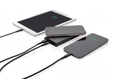 Logotrade promotional merchandise photo of: Terra RCS recycled 18W aluminium 10000 powerbank 10W