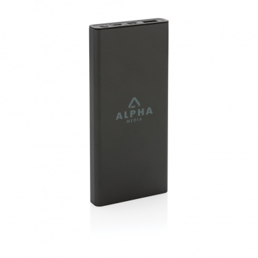 Logotrade promotional product image of: Terra RCS recycled 18W aluminium powerbank 10.000 mAh