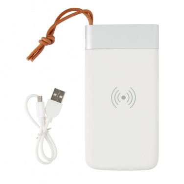 Logo trade advertising product photo of: Aria 8.000 mAh 5W wireless charging powerbank