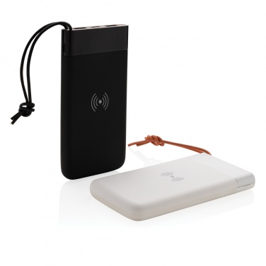 Logo trade promotional items picture of: Aria 8.000 mAh 5W wireless charging powerbank