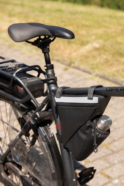 Logo trade promotional merchandise photo of: PU high visibility bike frame bag with bottle holder