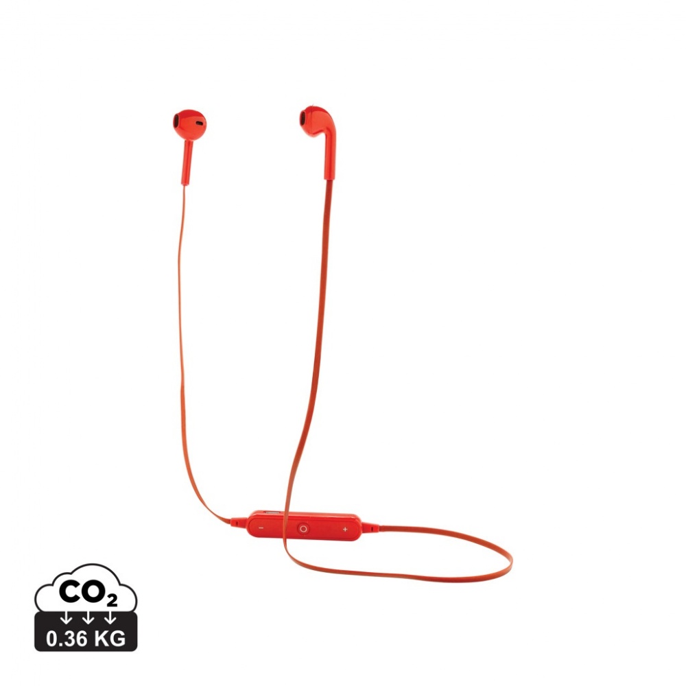 Logo trade promotional merchandise picture of: Wireless earbuds in pouch
