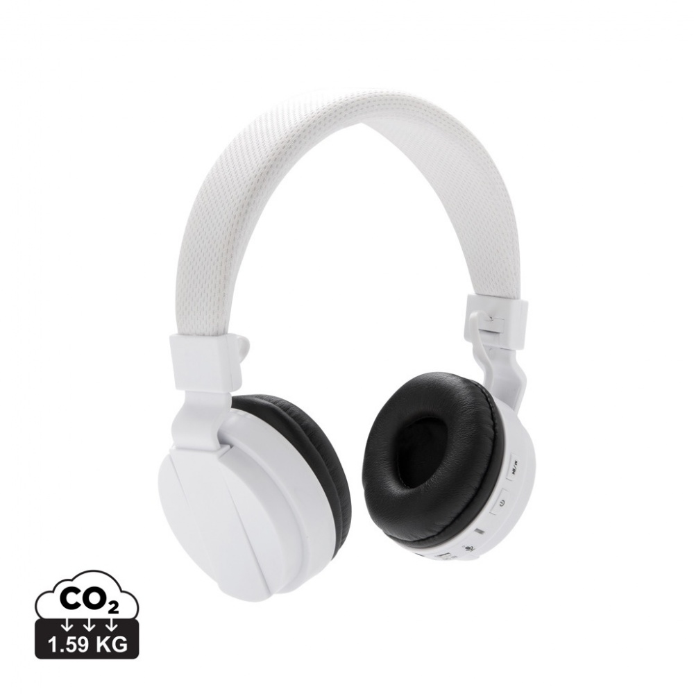 Logo trade promotional item photo of: Foldable wireless headphone