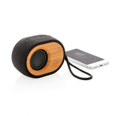 Logo trade promotional merchandise photo of: Bamboo X  speaker
