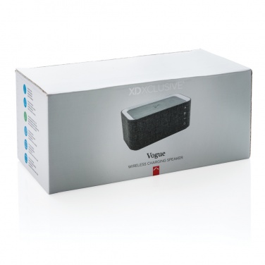 Logo trade promotional items picture of: Vogue wireless charging speaker