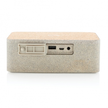 Logotrade corporate gift image of: Wheatstraw wireless charging speaker
