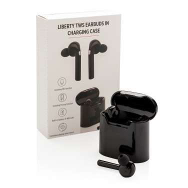 Logotrade promotional merchandise picture of: Liberty wireless earbuds in charging case