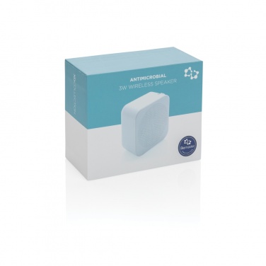 Logo trade promotional gifts picture of: 3W antimicrobial wireless speaker