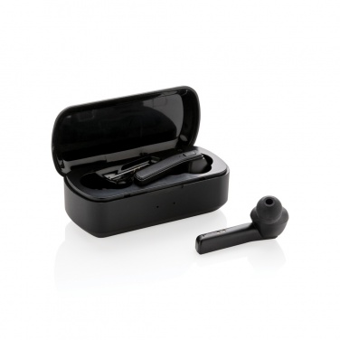 Logo trade promotional merchandise photo of: Free Flow TWS earbuds in charging case