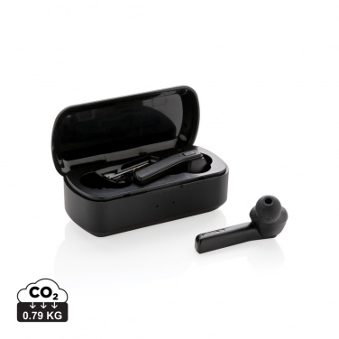 Logo trade promotional product photo of: Free Flow TWS earbuds in charging case