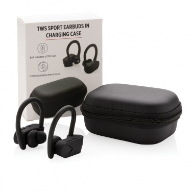 Logotrade promotional giveaway picture of: TWS sport earbuds in charging case