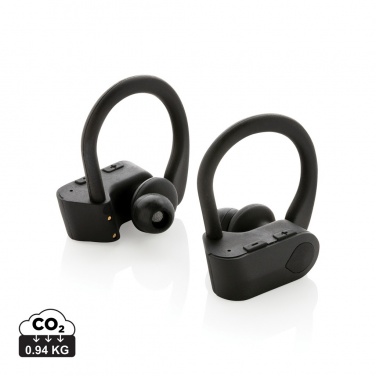 Logo trade business gifts image of: TWS sport earbuds in charging case