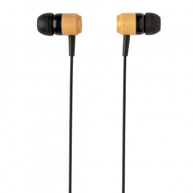 Logotrade business gifts photo of: Bamboo wireless earbuds
