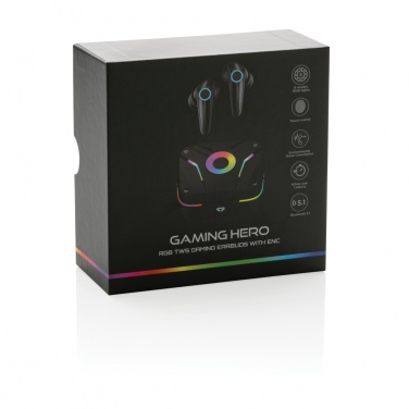 Logotrade promotional merchandise image of: RGB gaming earbuds with ENC