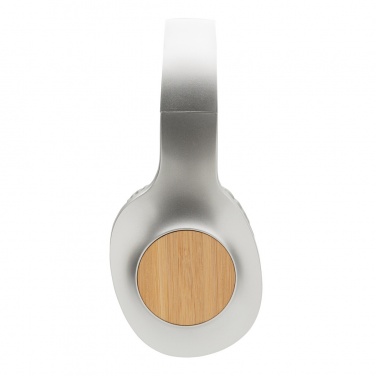 Logo trade corporate gift photo of: Dakota Bamboo wireless headphone