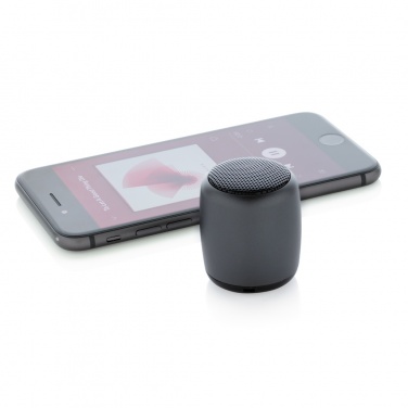 Logo trade promotional merchandise image of: Mini aluminium wireless speaker