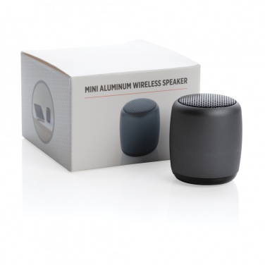 Logotrade promotional giveaway image of: Mini aluminium wireless speaker