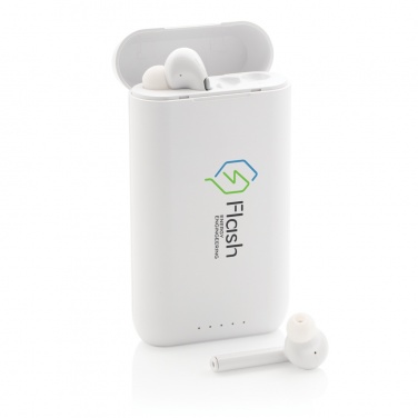 Logo trade promotional items picture of: Liberty TWS earbuds with 5.000 mAh powerbank