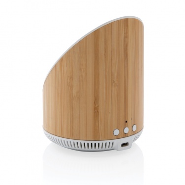 Logotrade promotional gift picture of: Ovate bamboo 5W speaker with 15W wireless charger