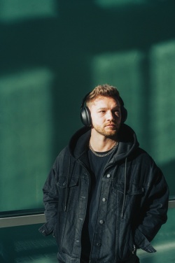Logotrade promotional giveaway picture of: Urban Vitamin Cupertino RCS rplastic ANC headphone