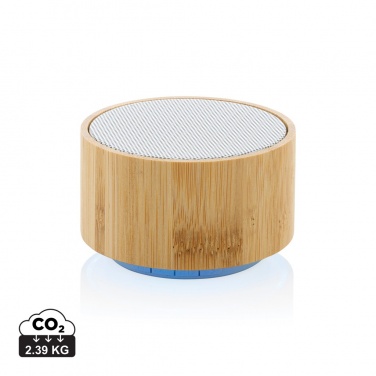 Logotrade promotional products photo of: RCS recycled plastic and bamboo 3W wireless speaker