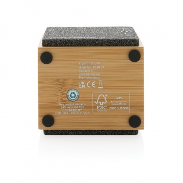 Logotrade promotional giveaway image of: Wynn 5W bamboo wireless speaker