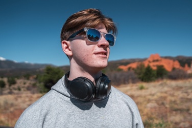Logotrade promotional giveaway picture of: RCS recycled plastic Elite Foldable wireless headphone
