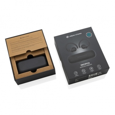 Logo trade promotional products image of: Urban Vitamin Pacifica RCS rplastic earbuds