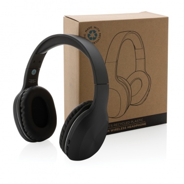 Logo trade advertising products picture of: RCS recycled plastic JAM wireless headphone