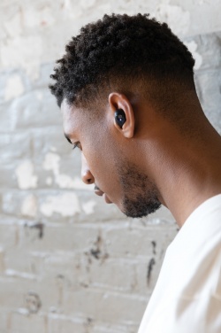 Logo trade promotional items image of: Urban Vitamin Palm Springs RCS rplastic ENC earbuds