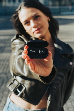 Logo trade promotional product photo of: Urban Vitamin Palm Springs RCS rplastic ENC earbuds