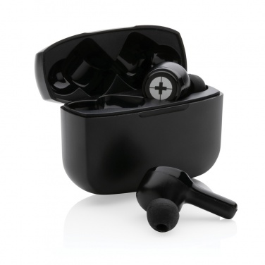 Logotrade corporate gift picture of: RCS recycled plastic Swiss Peak ANC TWS earbuds