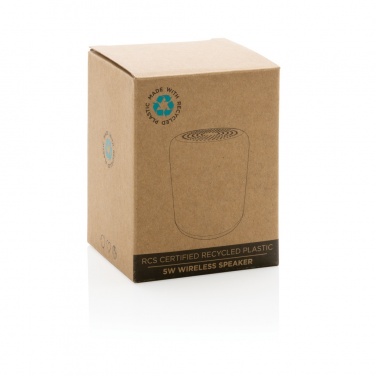 Logotrade promotional giveaway image of: RCS certified recycled plastic 5W Wireless speaker