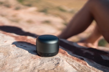 Logo trade corporate gift photo of: Terra RCS recycled aluminium 5W wireless speaker