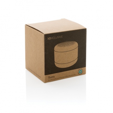 Logo trade corporate gifts picture of: Terra RCS recycled aluminium 5W wireless speaker