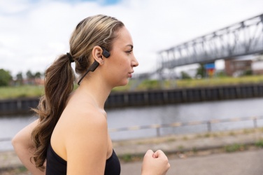 Logo trade promotional giveaways image of: Urban Vitamin Glendale RCS rplastic air conductive headphone