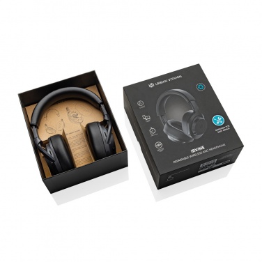 Logo trade promotional products picture of: Irvine RCS recycled and repairable ANC wireless headphone