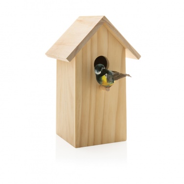 Logo trade promotional item photo of: Wooden birdhouse