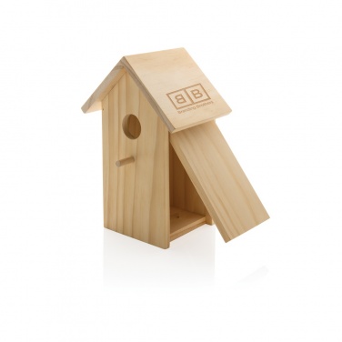 Logo trade promotional gift photo of: Wooden birdhouse