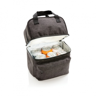 Logo trade promotional items image of: Cooler bag with 2 insulated compartments