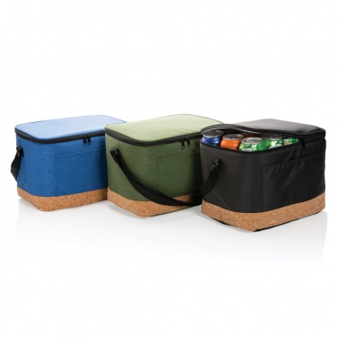 Logo trade promotional giveaway photo of: Impact AWARE™ XL RPET two tone cooler bag with cork detail