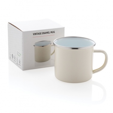 Logo trade promotional merchandise picture of: Vintage enamel mug