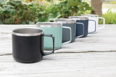 Logo trade advertising products image of: Stainless steel camp mug