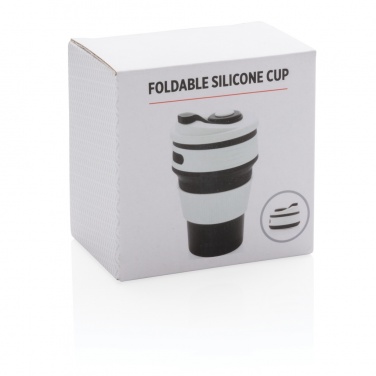 Logo trade promotional merchandise picture of: Foldable silicone cup