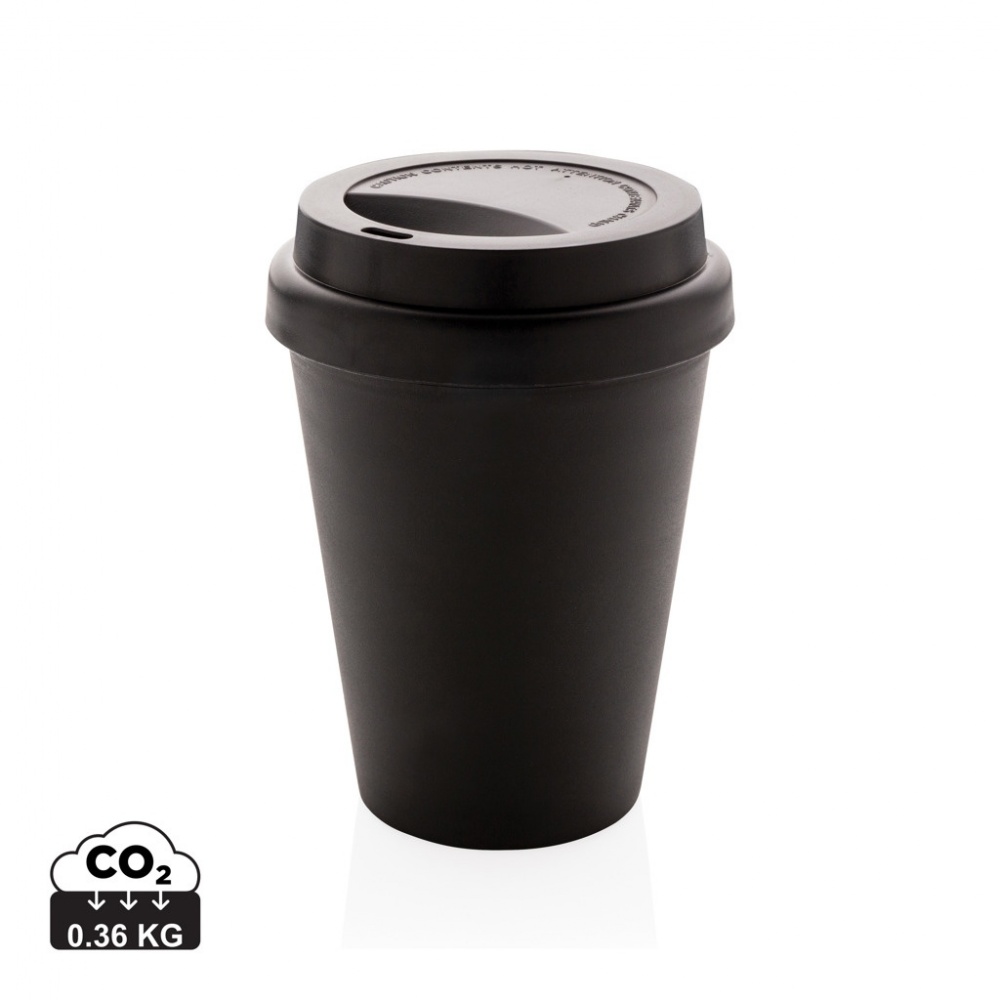 Logo trade promotional items image of: Reusable double wall coffee cup 300ml