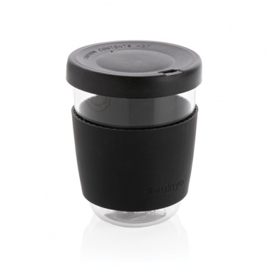 Logo trade promotional items picture of: Ukiyo borosilicate glass with silicone lid and sleeve
