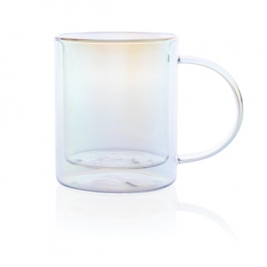 Logotrade promotional giveaways photo of: Deluxe double wall electroplated glass mug