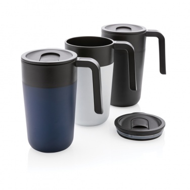 Logo trade promotional gifts image of: GRS Recycled PP and SS mug with handle