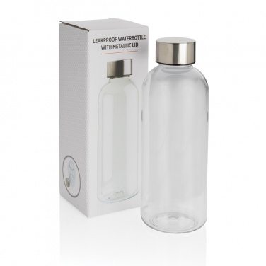 Logotrade promotional product image of: Leakproof water bottle with metallic lid