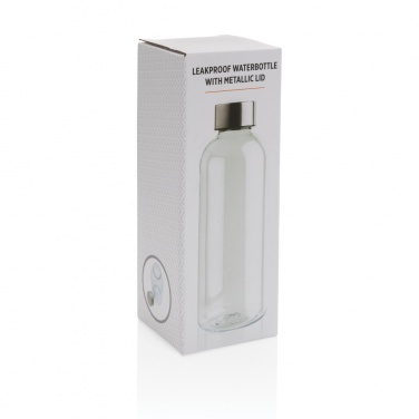 Logo trade promotional products picture of: Leakproof water bottle with metallic lid